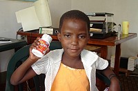 Jovia with vitamins, Vitamins for Villages